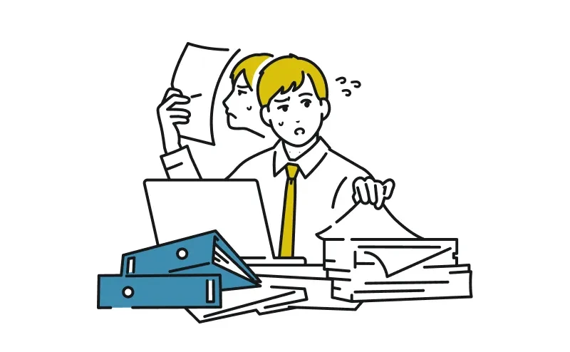 システムを把握している担当者がいないのイラスト
