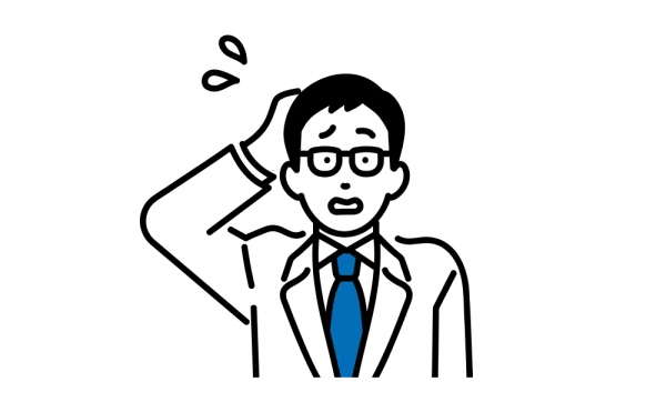 AWS環境のセキュリティに悩む担当者のイラスト