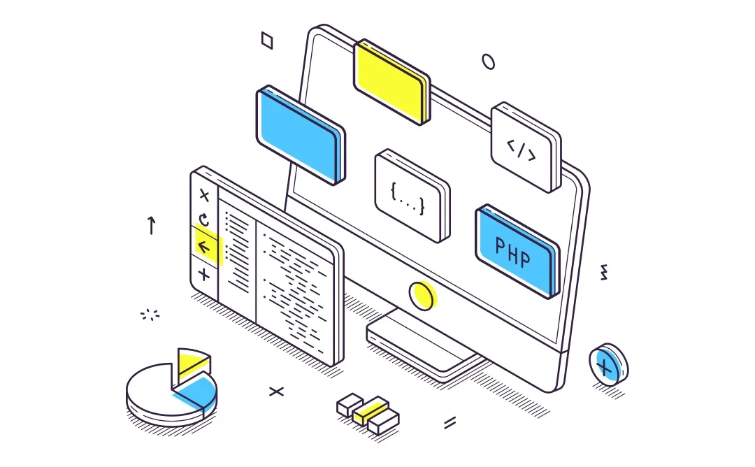 Webシステム全般のプロフェッショナルが対応のイラスト