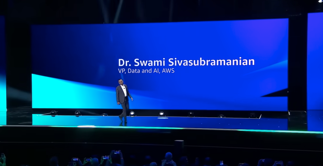 Cover Image for 【AWS re:Invent 2023 - Keynote with Dr. Swami Sivasubramanian】データ、AI、人間の共生によるイノベーションの創造