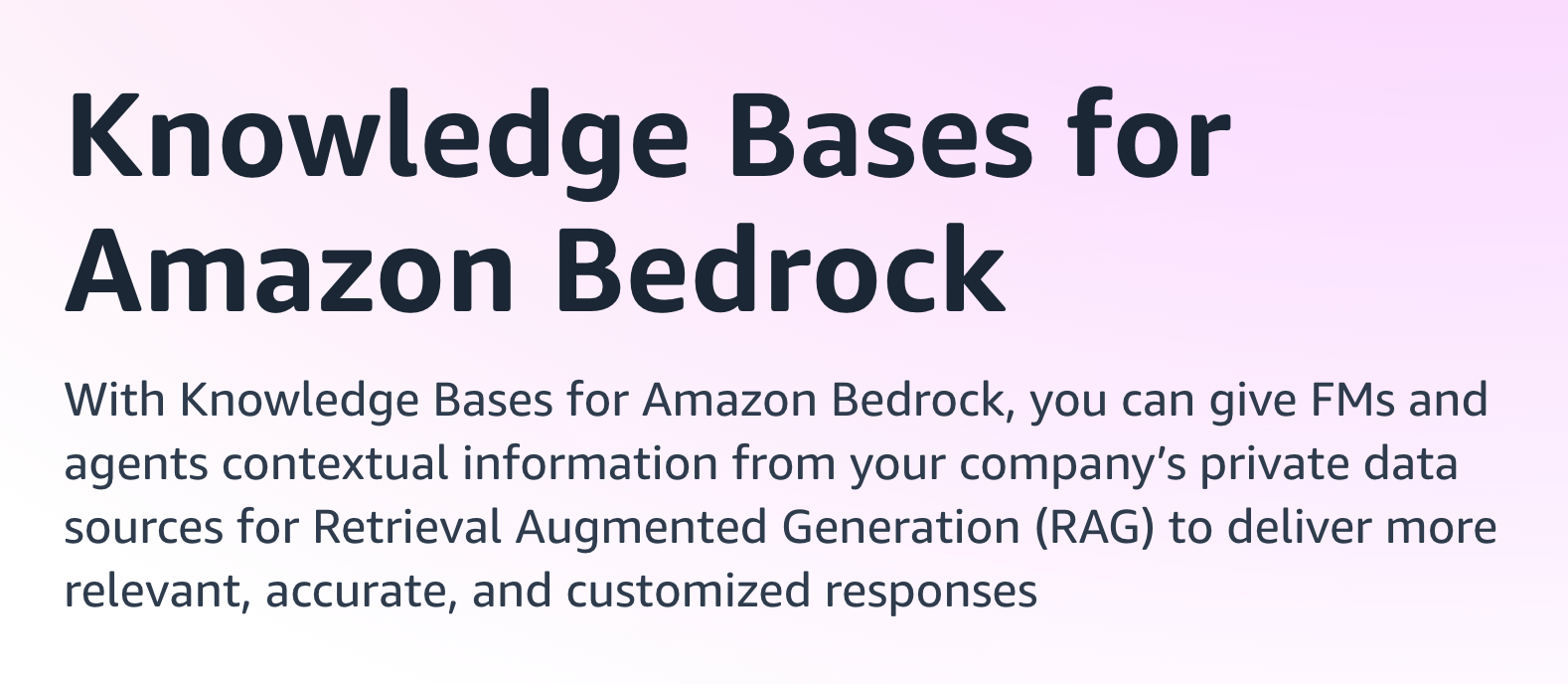Cover Image for Knowledge Bases for Amazon Bedrockを触ってみる